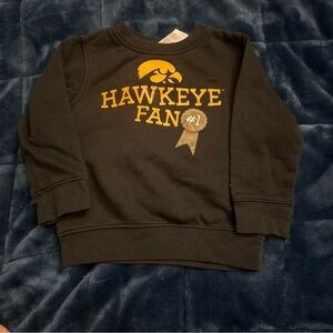 Russ Kids Black and Gold Hawkeye Fan Sweatshirt